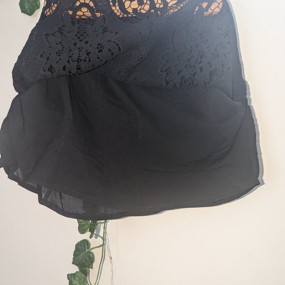 Arnhem Clothing Black Crochet Skirt Size Small Boho Bohemian - Picture 4 of 7